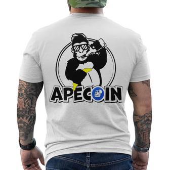 Apecoin Funny Men's Crewneck Short Sleeve Back Print T-shirt | Favorety CA