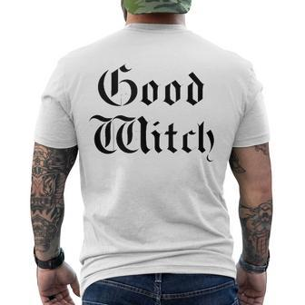 Bad Good Witch Bff Bestie Matching S Good Witch Men's Back Print T-shirt | Mazezy