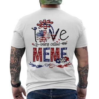 Being Called Meme Sunflower Usa Flag 684 Shirt Men's Crewneck Short Sleeve Back Print T-shirt | Favorety AU