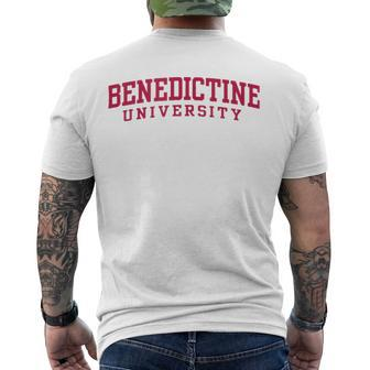 Benedictine University Teacher Student Men's Back Print T-shirt | Mazezy