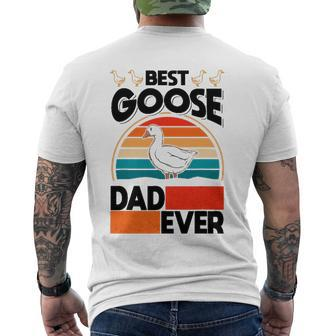 Best Goose Dad Ever Geese Goose Farmer Goose Men's Back Print T-shirt | Mazezy AU