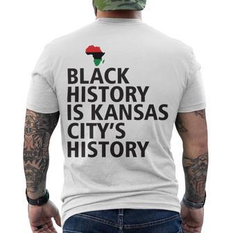 Black History Is Kansas Citys History Men's Crewneck Short Sleeve Back Print T-shirt | Favorety UK