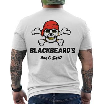 Blackbeards Bar Grill Men's Crewneck Short Sleeve Back Print T-shirt | Favorety UK