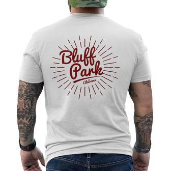 Bluff Park Al- Bluff Park Neighborhood Hoover Al Men's Back Print T-shirt | Mazezy