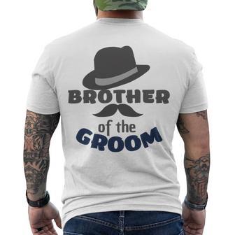 Brother Of The Groom Matching Bridal Party For Family Men's Crewneck Short Sleeve Back Print T-shirt | Favorety UK