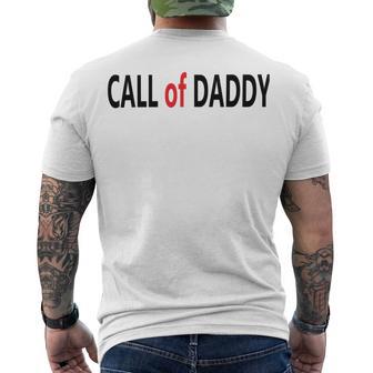 Call Of Daddy Men's Crewneck Short Sleeve Back Print T-shirt | Favorety