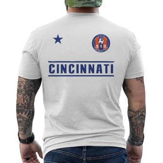 Cincinnati Soccer Jersey 513 Original Design Men's Crewneck Short Sleeve Back Print T-shirt | Mazezy