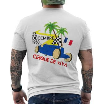Cirque De Viva Vintage French Motorsports Auto Racing Race Men's Back Print T-shirt | Mazezy