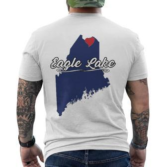 City Of Eagle Lake Maine Cute Novelty Merch Gift - Graphic Men's Crewneck Short Sleeve Back Print T-shirt | Mazezy