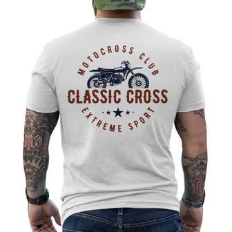 Classic Motor Cross Club Men's Crewneck Short Sleeve Back Print T-shirt | Favorety DE