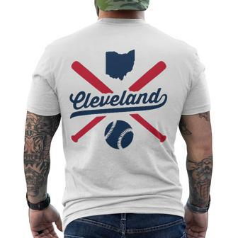 Cleveland Baseball Vintage Ohio Pride Love City Men's Crewneck Short Sleeve Back Print T-shirt | Mazezy