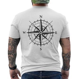 Compass Men's Crewneck Short Sleeve Back Print T-shirt | Favorety DE