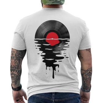 Cool Record Dj Music Men's Crewneck Short Sleeve Back Print T-shirt | Favorety