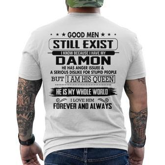 Damon Name I Know Because I Have My Damon Men's T-Shirt Back Print - Seseable