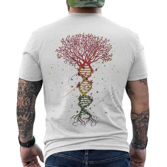 Dna Tree Life Funny Men's Crewneck Short Sleeve Back Print T-shirt | Favorety