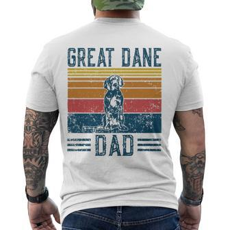 Dog Dad - Vintage Great Dane Dad Men's Back Print T-shirt | Mazezy