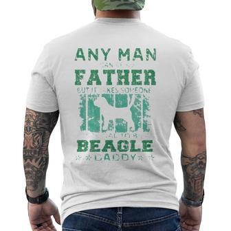 Dogs 365 Beagle Dog Daddy For Men Men's Back Print T-shirt | Mazezy