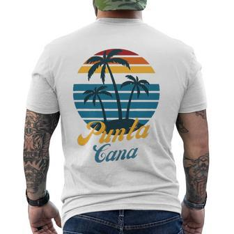 Dominican Republic Souvenir Beach Sunset Vacation Punta Cana Men's Back Print T-shirt | Mazezy