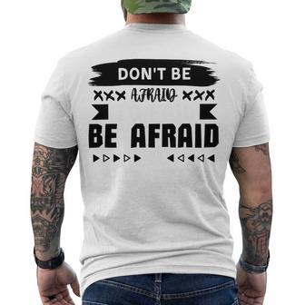 Dont Be Afraid To Fail Be Afraid Not To Try Men's Crewneck Short Sleeve Back Print T-shirt | Favorety