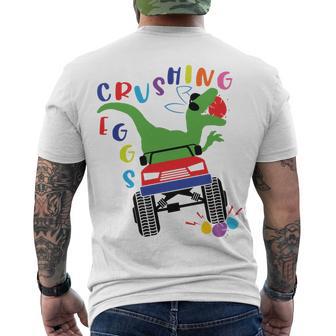 Easter Dinosaur Happy Eastrawr Easter Saurus Rex Men's Crewneck Short Sleeve Back Print T-shirt | Favorety AU