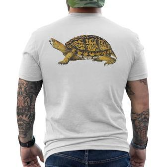 Eastern Box Turtle Save The Turtles Men's Back Print T-shirt | Mazezy