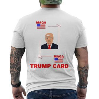 Election 2024 Ace Of Trump Card Maga Political Men's Back Print T-shirt | Mazezy