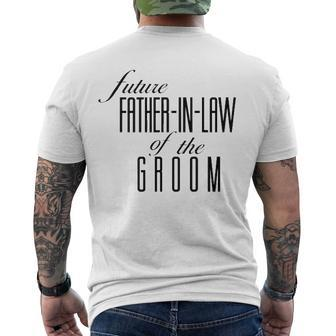 Father Of The Groom Future In Law Men's Back Print T-shirt | Mazezy UK
