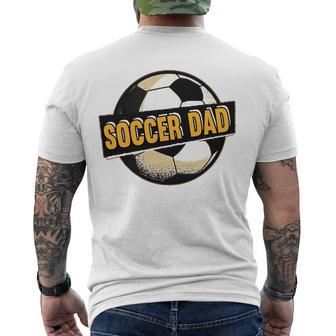Football Soccer Dad Goalie Goaltender Sports Lover Men's Back Print T-shirt | Mazezy
