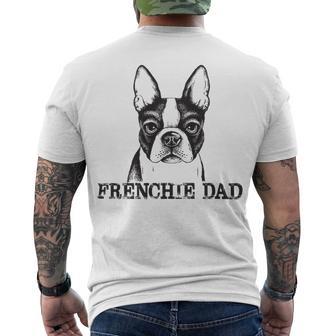 Frenchie Dad French Bulldog Dog Lover Funny Men 605 Trending Shirt Men's Crewneck Short Sleeve Back Print T-shirt | Favorety