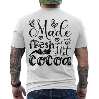 Fresh Hot Cocoa Men's Crewneck Short Sleeve Back Print T-shirt | Favorety