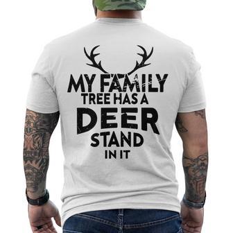 Funny Deer Quotemy Family Tree Has A Deer Stand In It Deer Lovers Men's Crewneck Short Sleeve Back Print T-shirt | Favorety UK