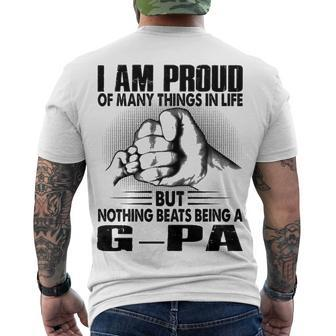 G Pa Grandpa Nothing Beats Being A G Pa Men's T-Shirt Back Print - Seseable