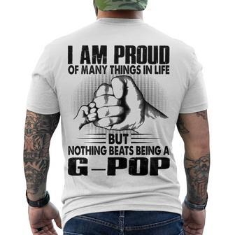 G Pop Grandpa Nothing Beats Being A G Pop Men's T-Shirt Back Print - Seseable