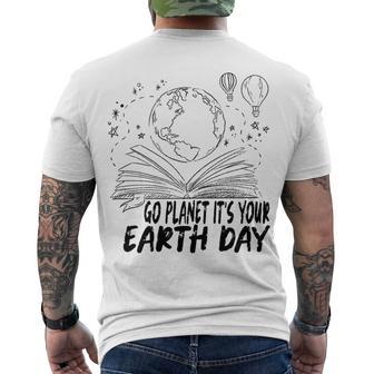 Go Planet Its Your Earth Day V2 Men's Crewneck Short Sleeve Back Print T-shirt | Favorety DE