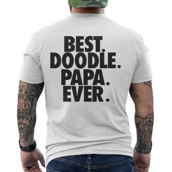 Goldendoodle Papa Best Doodle Papa Ever Dog Lover Men's Back Print T-shirt | Mazezy