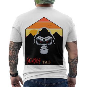 Gorilla Tag Pfp Maker Gorilla Tag Mountain Men's Crewneck Short Sleeve Back Print T-shirt | Favorety