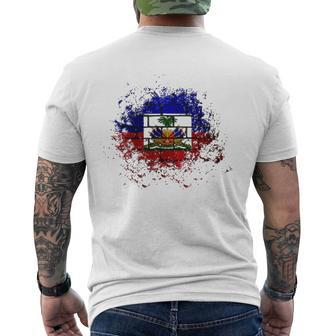 Haiti Haitian Flag Day Proud Country Love Ayiti Men's Back Print T-shirt | Mazezy