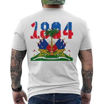 Haitian Revolution 1804 Flag Day Zip Men's Back Print T-shirt | Mazezy