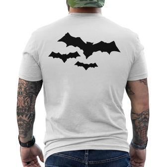 Halloween Scary Vampire Bats Pattern Men's Crewneck Short Sleeve Back Print T-shirt | Favorety AU