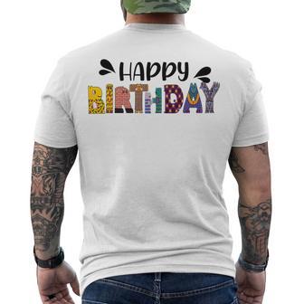 Happy Birthday V2 Men's Crewneck Short Sleeve Back Print T-shirt | Favorety UK