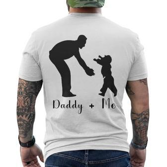 Happy Fathers Day I Love Father Daddy And Me Men's Back Print T-shirt | Mazezy