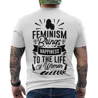 Happy Feminist Men's Crewneck Short Sleeve Back Print T-shirt | Favorety AU