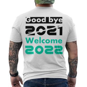 Happy New Year V2 Men's Crewneck Short Sleeve Back Print T-shirt | Favorety AU