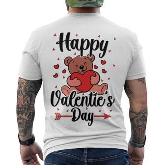 Happy Valentines Day V3 Men's Crewneck Short Sleeve Back Print T-shirt | Favorety AU