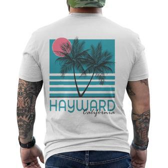 Hayward California Vintage Souvenirs Sunset Men's Back Print T-shirt | Mazezy