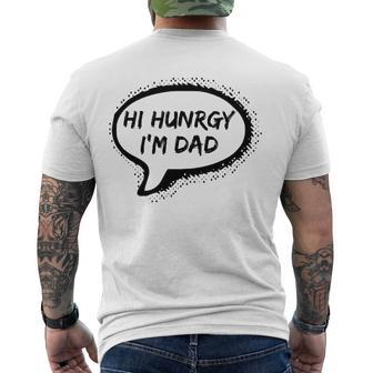 Hello Hungry Im Dad Worst Dad Joke Ever Fathers Day Men's Back Print T-shirt | Mazezy