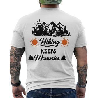 Hiking Keeps Memories V2 Men's Crewneck Short Sleeve Back Print T-shirt | Favorety AU