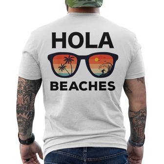 Hola Beaches Funny V2 Men's Crewneck Short Sleeve Back Print T-shirt | Favorety DE