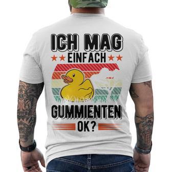 Ich Mag Einfach Gummienten Badeente Men's Crewneck Short Sleeve Back Print T-shirt | Favorety DE