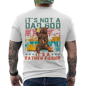 Its Not A Dad Bod Its Father Figure Bear Beer Lover Men's Back Print T-shirt | Mazezy